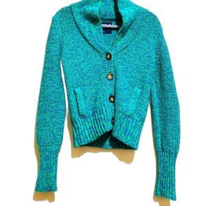 American Eagle Outfitters  green sweater long sleeve knit sweater size M cottage